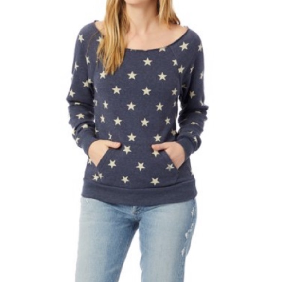 Alternative Apparel Tops - Alternative Apparel Star Sweatshirt NEW